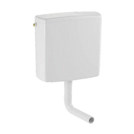 Geberit – Réservoir de chasse d'eau apparent – Rinçage interrompable – Isolation contre condensation – 6/9 litres – Dimensions 51x47.8x14.8 cm - AP140