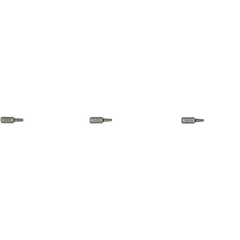 Carte de 3 embouts étoile percée TTX15 longueur 25 mm - HANGER - 133042 (1/2)