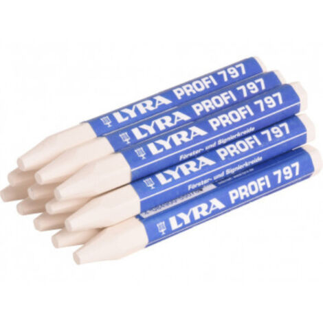Boîte de 12 craies forestières 120 x 12 blanches - LYRA - L4870001