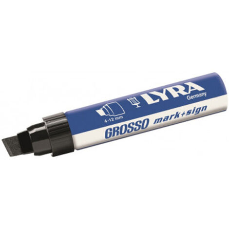 Marqueur GROSSO noir - LYRA - L4030099