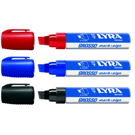 Marqueur GROSSO noir - LYRA - L4030099