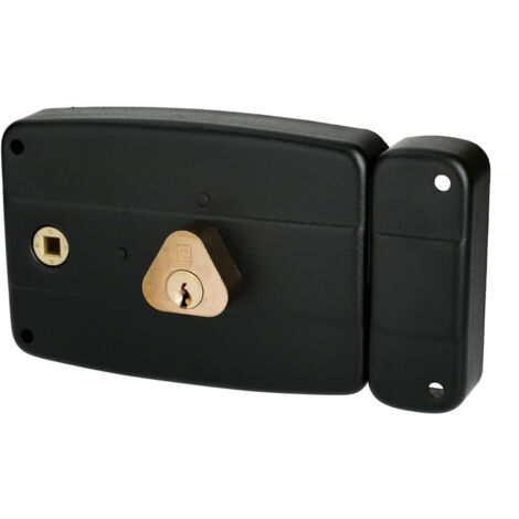Serrure monopoint en applique ERCY 5 goupilles 5G horizontal fouillot droite cylindre de 40mm - HERACLES - C5-501711-1