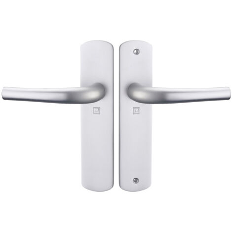 Ensemble sur plaques SALOME HOME entraxe 165mm bec de cane argent - HERACLES - B-SALOME-31 (1/3)