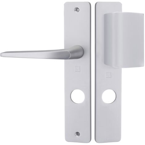 Heracles – Ensemble sur plaque HIONNA aluminium 22,5mm – Finition argent – Entraxe 195mm – BHIONNA12