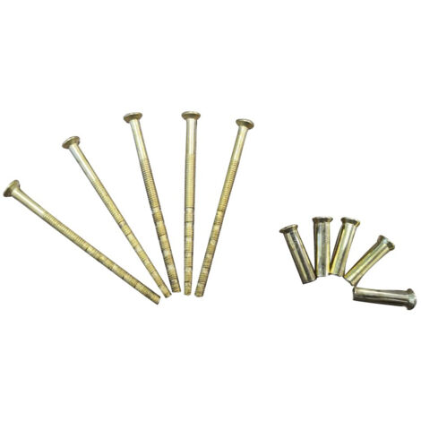 Vis reliure M4 recoupable 30 65mm avec douille M4x22 laiton poli sachet de 5 HERACLES ACC VR 3065LP