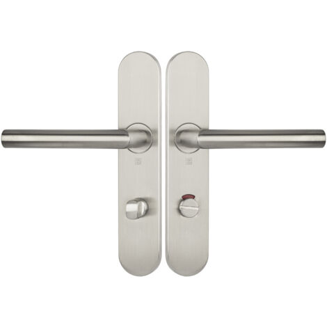 Ensemble sur plaques série JADE 1394 type condamnation à voyant finition inox HERACLES B INOX SP14V