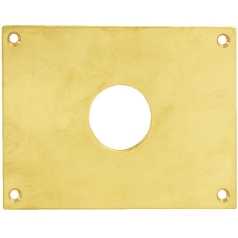 Heracles Plaque de propreté renforcée laiton poli 80x80 mm