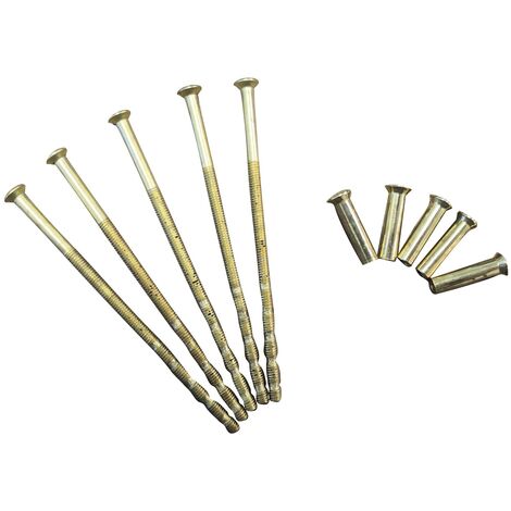 Vis reliure M4 recoupable 60-90mm avec douille M4x22 laiton poli sachet de 5 - HERACLES - ACC-VR-6090LP
