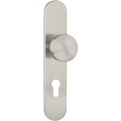 Palière sur plaque JADE clé I inox brossé 70mm – Design ergonomique pour prise en main confortable – BINOXSP00 – Heracles