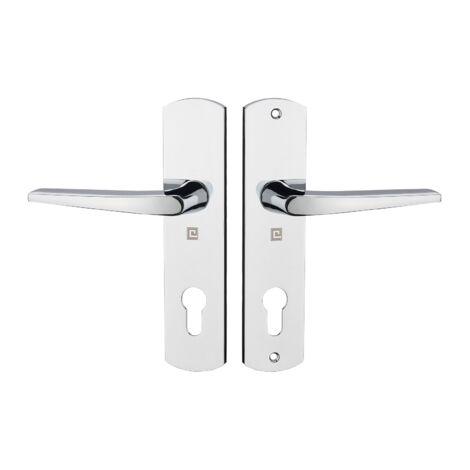 Ensemble sur petites plaques KROM HOME entraxe 70mm clé I chromé brillant - HERACLES - B-KROM-08 (1/3)
