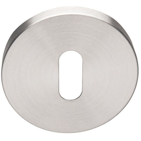 Paire de rosaces inox JADE slim type clé L - HERACLES - B-INOX-SL06