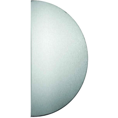 Plaque demi lune percée fraisée 300x150mm inox 304 épaisseur 0,8mm - HERACLES - 19-0620-9920