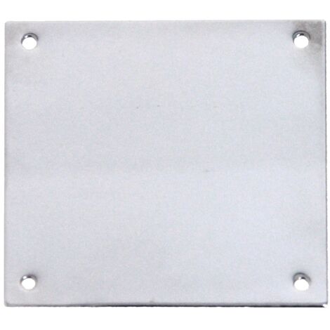 Plaque de propreté 80x80mm chromée poli HERACLES 251603
