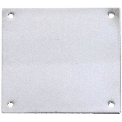 Plaque de propreté 65x65mm chromée poli - HERACLES - 251503