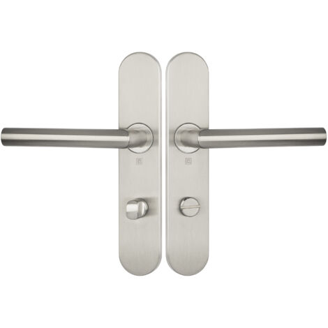 Ensemble sur plaques série JADE 1394 type condamnation finition inox - HERACLES - B-INOX-SP14 (1/3)
