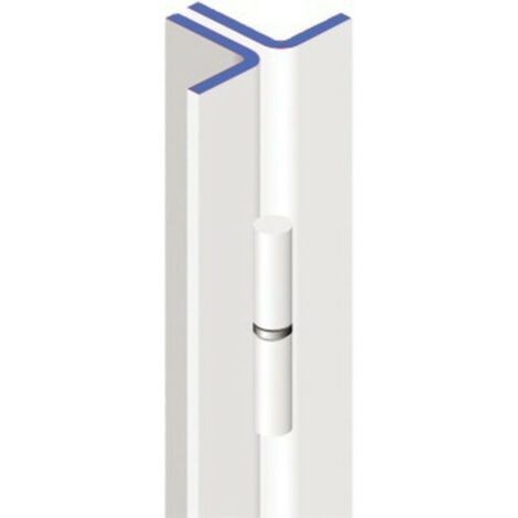 Barre de pivot 30x30mm cornière gauche finition époxy blanc - HERACLES - BLI-BPI10004