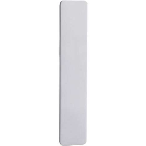 Heracles – Plaque pour porte en aluminium argent – Côté taraudé aveugle – Installation rapide – Dimensions 224x42x7mm – BHIONNA63