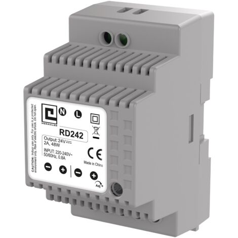 Alimentation à découpage rail DIN 3MOD 2A 48W HERACLES PCA ALIMRD242