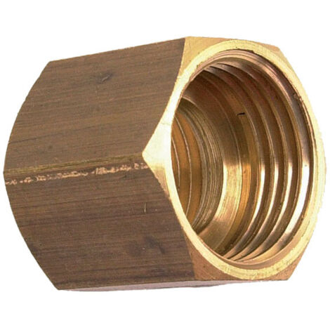 Manchon double femelle avec butée 20/27 laiton - GARIS - D08504B (1/3)