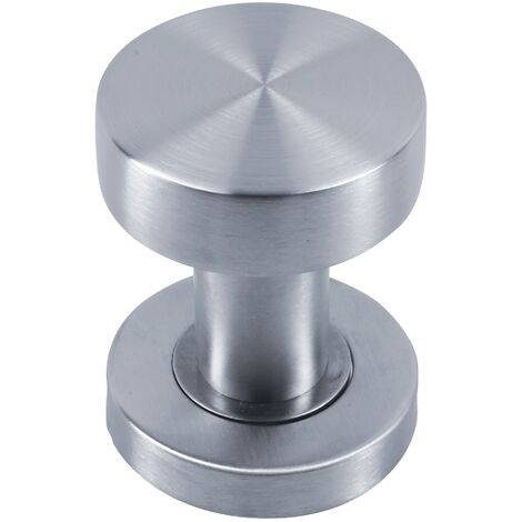 Bouton de porte inox rond plat diamètre 52mm - HERACLES - B-INOX-BP01 (1/3)