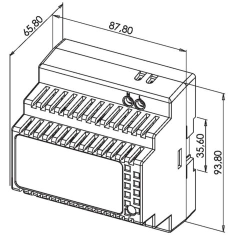 Alimentation à découpage rail DIN 5MOD 5A 60W - HERACLES - PCA-ALIMRD125