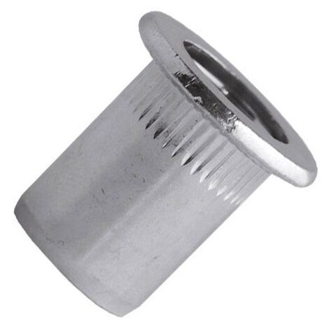 Ecrous crantés acier tête plate M10X30 boîte de 100 - SCELL-IT - TCD1030
