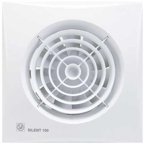 Unelvent – Aérateur permanent silencieux 100 mm 8W – Débit 95 m³/h – Clapet anti-retour – Temporisation 1 à 30 min – 402885