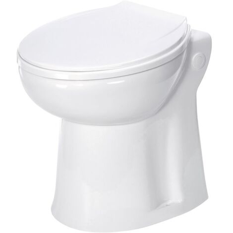 WC broyeur 500 W – Refoulement vertical 3 m – Évacuation Ø 40 mm – Bouton double chasse éco 2/4 L – Besoin D'Habitat