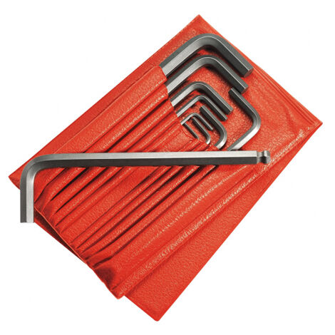 Facom – Jeu de 13 clés mâles longues 6 pans 3 à 19mm – Acier au silicium – Trousse de rangement pour accès facile – Outils professionnels (1/5)