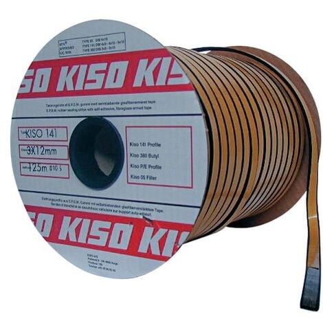 Rouleau de joints Kiso 141 3x15 noir 100ml - KISO - 141-3X15-N