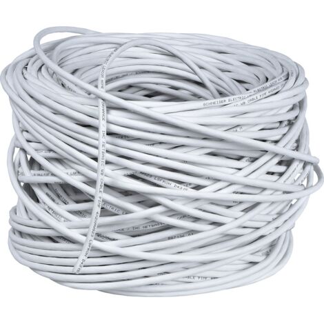 Câble 4 paires S/FTP catégorie 6 LEXCOM HOME bobine 120m blanc - SCHNEIDER ELECTRIC - VDIR534810 (1/2)