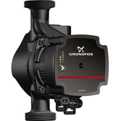 Grundfos – Circulateur ALPHA1 L 25-60 180 – Filetage 1'1/2 pouces – Entraxe 180 mm – Tension 230V – Moteur à aimant permanent – Efficacité énergétique