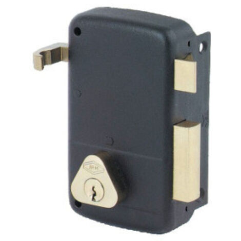 Serrure électrique monopoint verticale 45mm – Cylindre triangulaire – Acier noir – Résistance à l'effraction – Pour portes intérieures – Cisa (1/5)