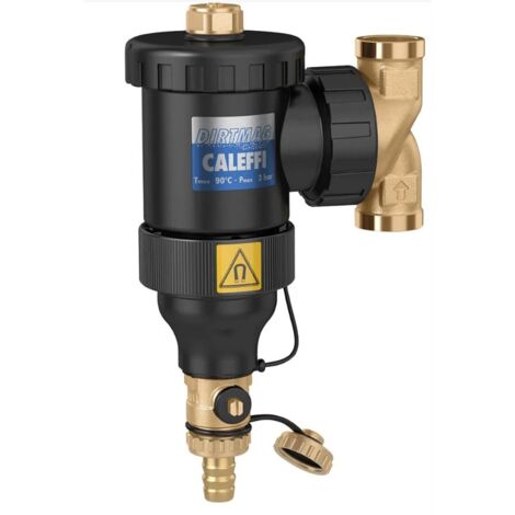 Thermador – Pot de décantation à boue orientable – Raccord femelle-femelle – Filtration jusqu'à 5µm – Corps en polymère renforcé – Purgeur manuel