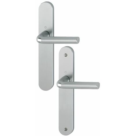 Ensemble sur plaques ARLES type bec de cane finition inox - HOPPE - 587216