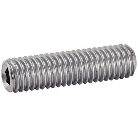 Vis à métaux sans-tête hexagonale creuse bout plat inox A2 DIN 913 5X5 boîte de 100 - ACTON - 622045X5 (1/3)
