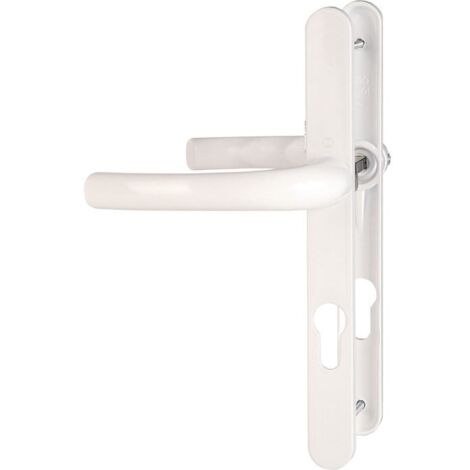 Hoppe – Poignée de porte fenêtre Tokyo – Béquille double blanche – Entraxe 195 mm – Épaisseur de porte 58 à 62 mm – Pour portes-fenêtres