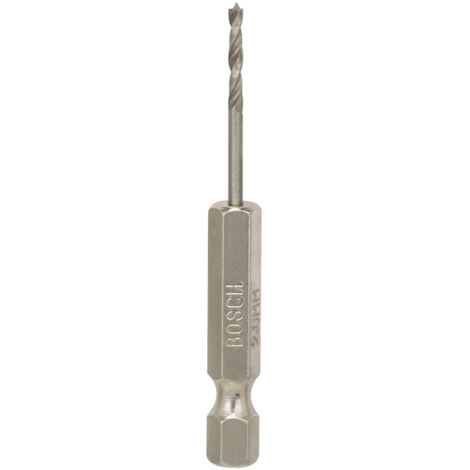 Bosch – Mèche à bois pour perceuse 2mm – Queue six pans 1/4'' – Acier HSS pour bois dur – Coupe nette sans éclat – 2608595518 (1/9)