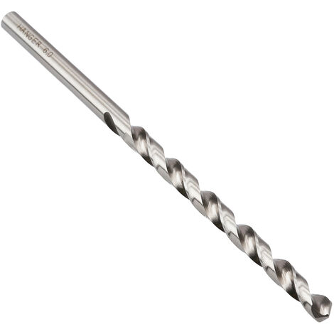 Boite de 10 forets à métaux longs HSS diamètre 8mm longueur 165mm - HANGER - 155581 (1/3)