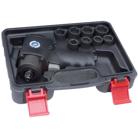 Coffret de clé à chocs pneumatique 1 2 + douilles courtes à chocs 1 2 GENERAL PNEUMATIC GP1313BC