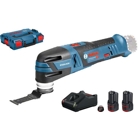 Bosch – Découpeur-ponceur 12V GOP 12V-28 Professional – 2 batteries 3Ah – Chargeur – Système d'accroche Starlock – Pour espaces confinés - 060185800Y (1/6)