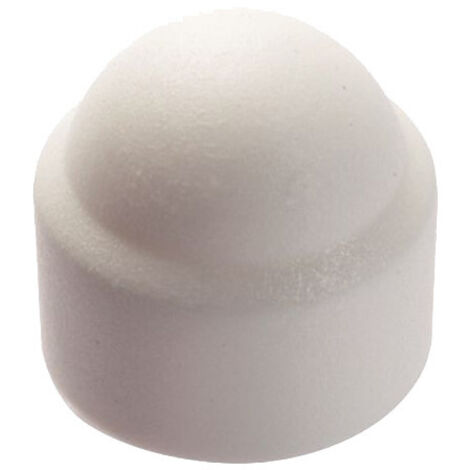Cache écrou hexagonal polyéthylène blanc RAL 9010 M8 boîte de 200 - ACTON - 856018 (1/2)