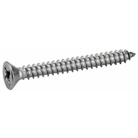 Vis à tôle tête fraisée pozidrive inox A2 DIN 7982 4,8X25 boîte de 200 - ACTON - 624084,8X25