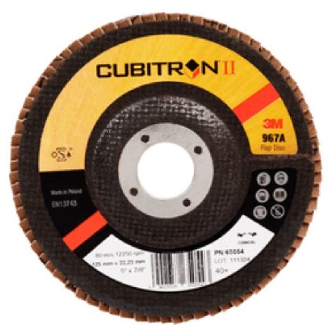 Disque à lamelles bombé Cubitron II céramique 967A G60 - 3M - 65055 (1/3)