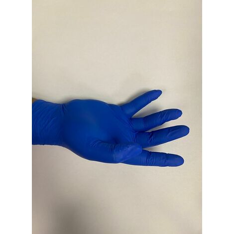 Boîte de 100 gants jetables Eco nitrile non poudré bleu TL - NITRILE NP