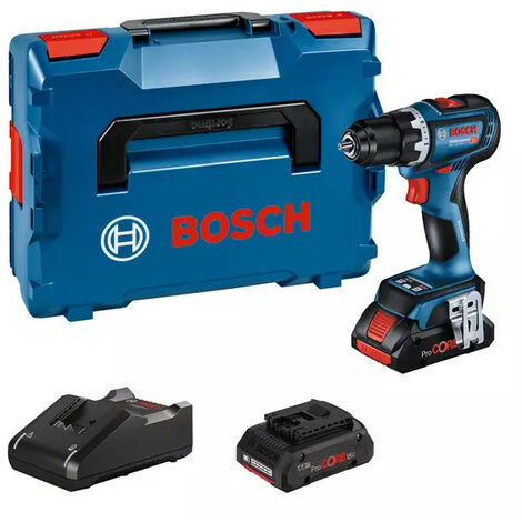Perceuse visseuse 18V GSR 18V 90C moteur sans charbon + 2 batteries Procore 4Ah + chargeur en coffret L BOXX BOSCH 06019K6004 (1/10)