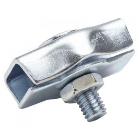 Serre-câble plat 1 boulon acier zingué D 4mm - CHAUBEYRE - 8360242