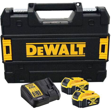 Fraiseuse à lamelles XR 18V + 2 batteries 5Ah + chargeur + coffret T-STAK - DEWALT - DCW682P2-QW