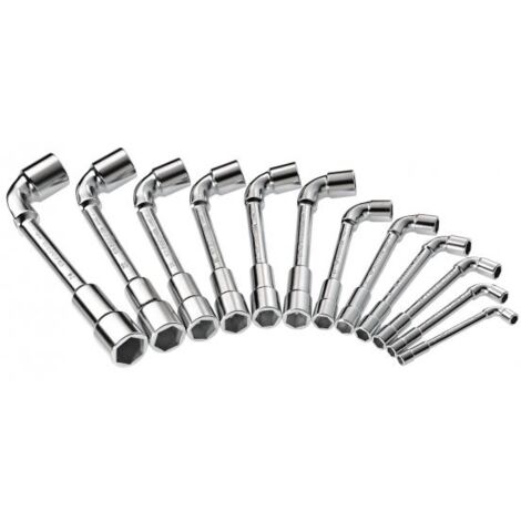 Facom – Jeu de 16 clés à pipe débouchées – Pans 8-24mm – Boîte de rangement incluse – Normes NF ISO 2236 et ISO 691 (1/4)