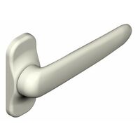 La Croisee Ds – Béquille simple porte Diane carré 8mm blanc RAL9010 – Aluminium moulé léger – Entraxe 43-50mm pour espaces restreints - DS6478-036